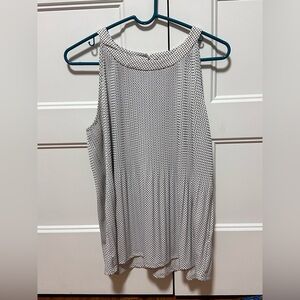 Adrianna Papell Black and White Polka Dot Blouse